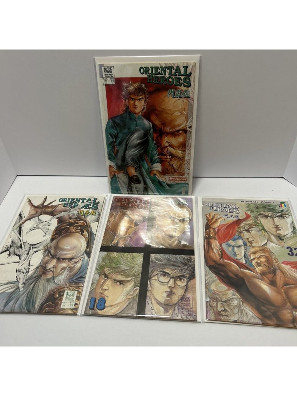 Jademan Comics Oriental Heroes 1,32,18,20 Comic Included Collectible Rare